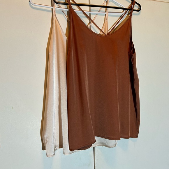 Two Satin Spaghetti Strap Camisoles - Picture 9 of 12